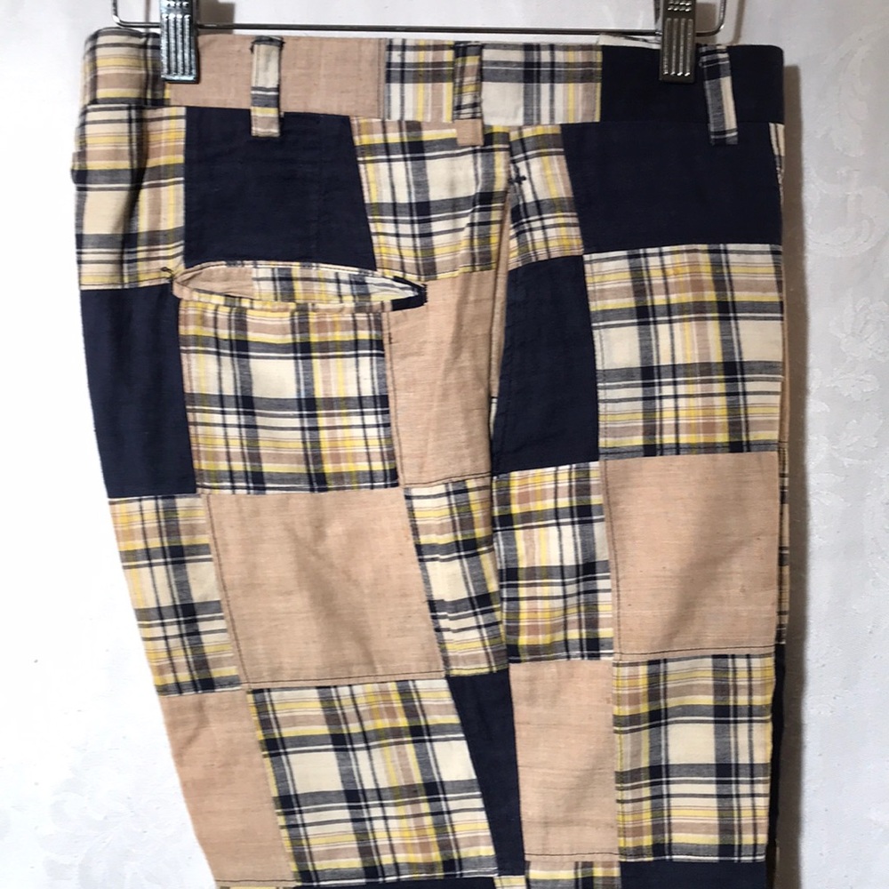 Patchwork Cotton Slacks “Bleeding Madras” - image 4